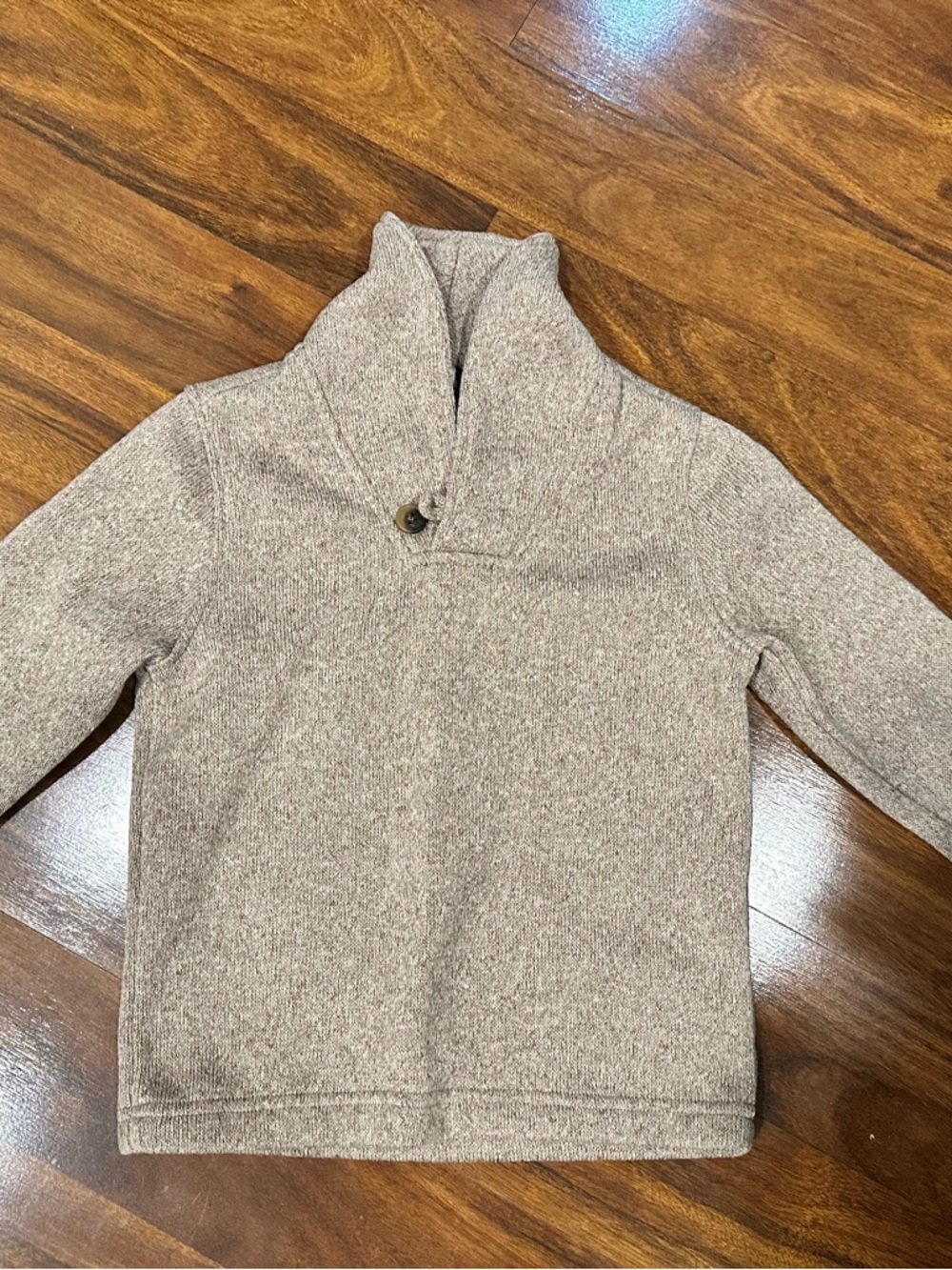 Old Navy Taupe Shawl Collar Pullover Sweater